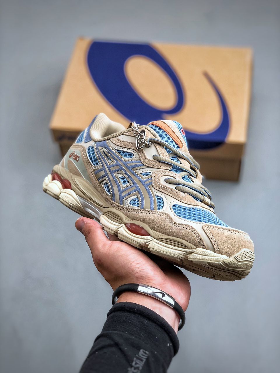 Asics Gel NYC Harbor Blue Wood Crepe