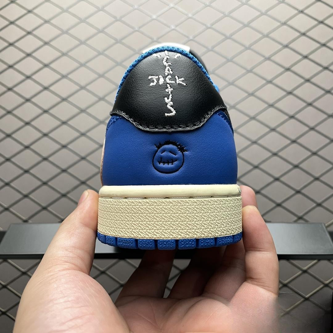 Fragment Design x Travis Scott x Air Jordan 1 Retro Low Blue DM7866-140 TS Factory