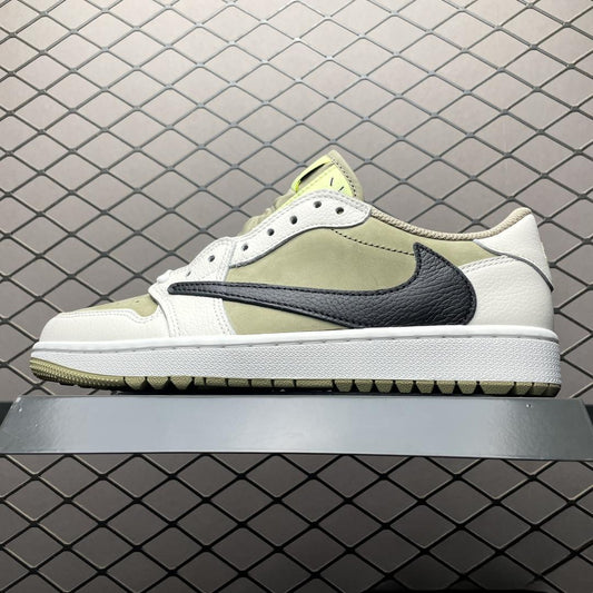 Travis Scott x Air Jordan 1 Low Golf 'Neutral Olive' FZ3124-200  AJ1